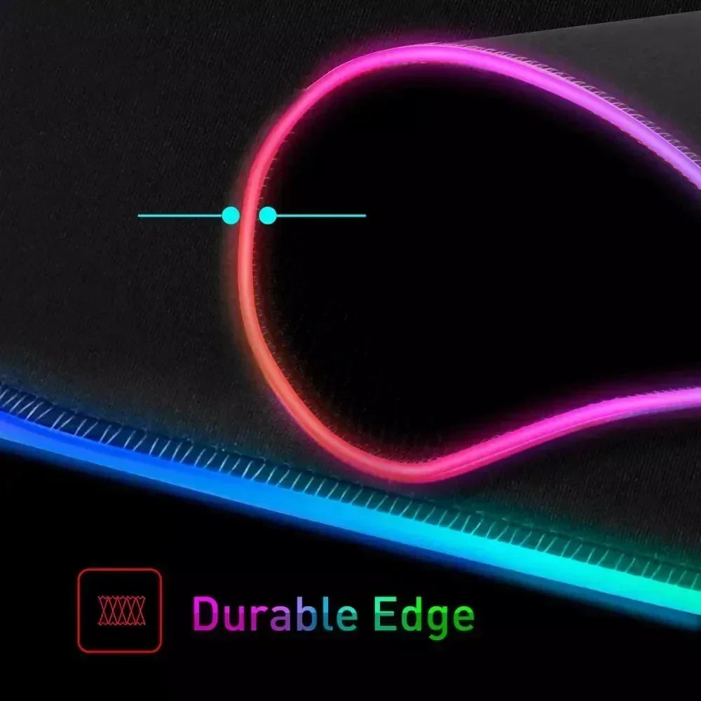 Samurai Edition: RGB Extended Gaming Desk Mat with Custom LED Lighting