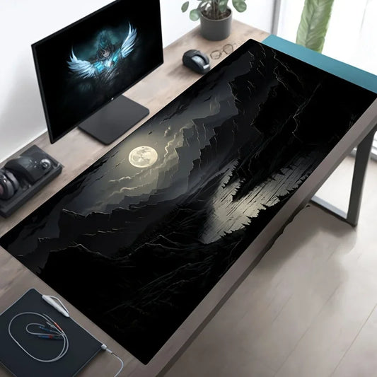 Night Moonlight Gaming Mouse Pad – Multi-Style XXL Desk Mat