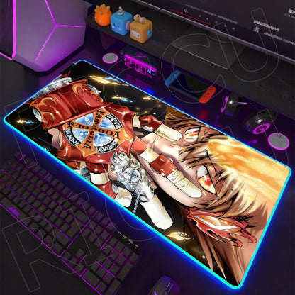 RGB LED Gaming Mouse Pad – XXL Anime Desk Mat with HD Printing