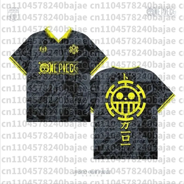 One Piece Luffy Anime Baseball Jersey Tee