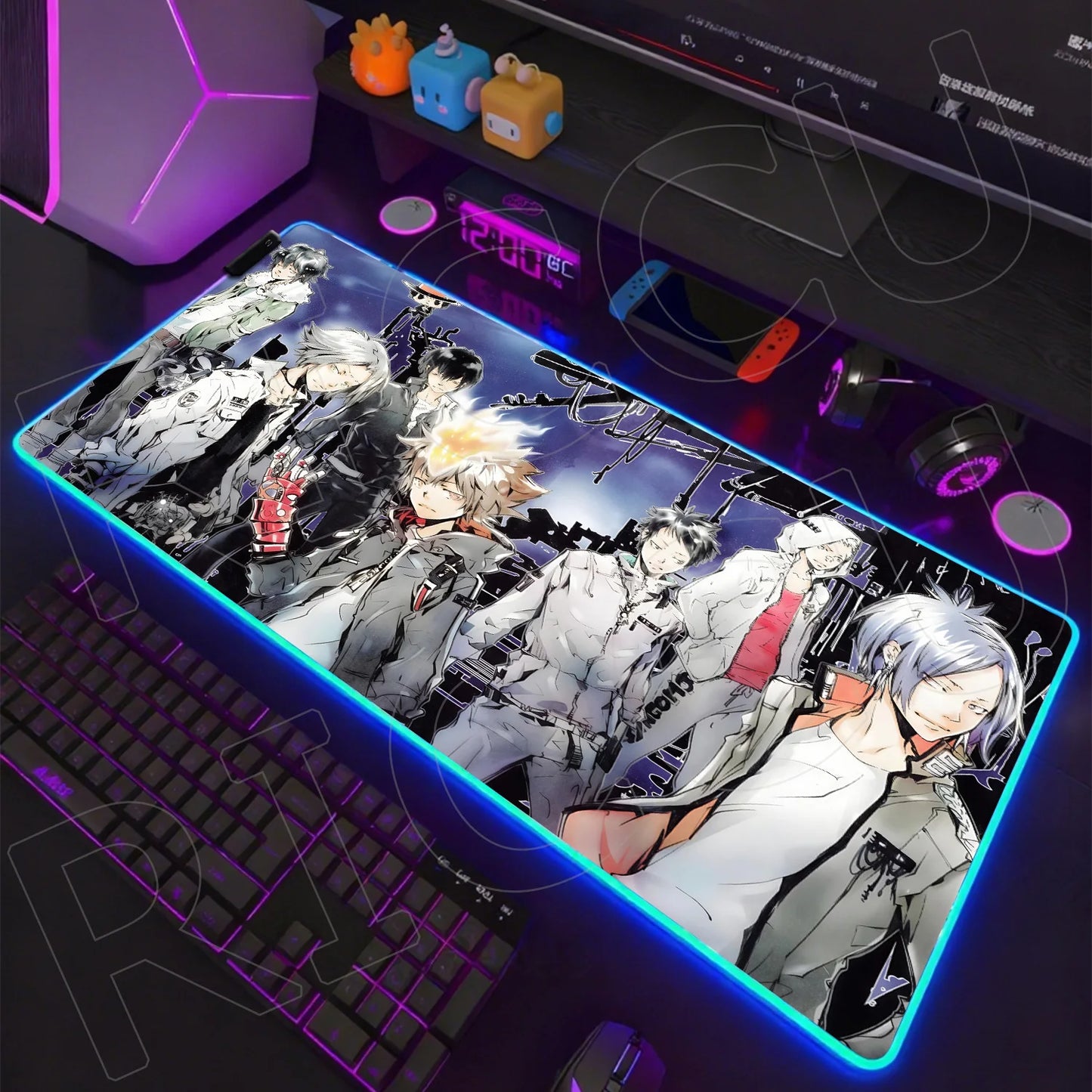 RGB LED Gaming Mouse Pad – XXL Anime Desk Mat with HD Printing