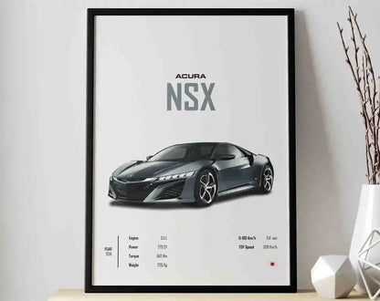 The JDM Legends Collection: Retro Supercar Canvas Art