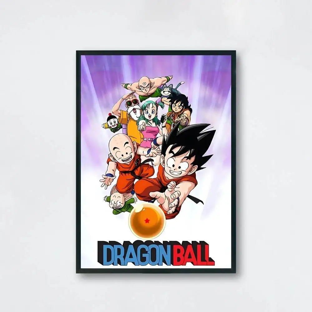 Dragon Ball Anime Canvas Poster – Goku & Vegeta Wall Art