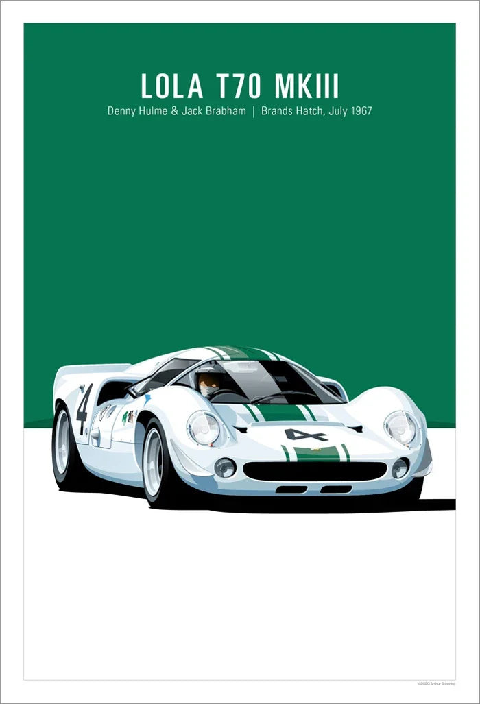 The Heritage Garage Series: Retro Racing GTR Canvas Art