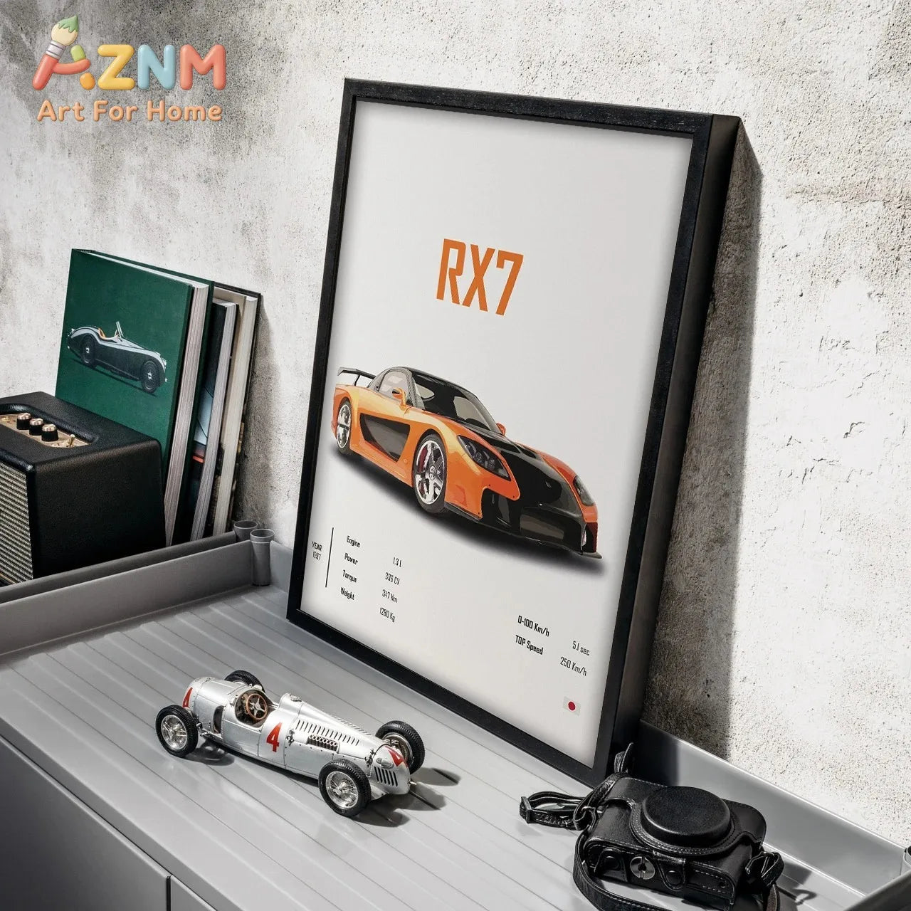 The JDM Legends Collection: Retro Supercar Canvas Art