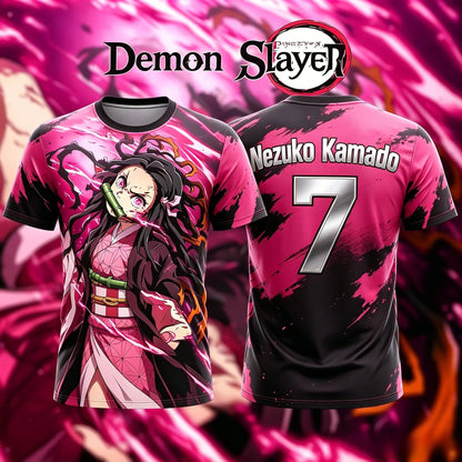 Demon Slayer Nezuko Anime Football Jersey