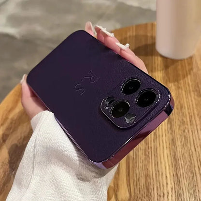The Monogram Series: Custom Leather Plated Case