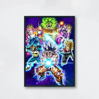 Dragon Ball Anime Canvas Poster – Goku & Vegeta Wall Art