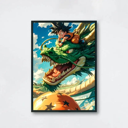 Dragon Ball Anime Canvas Poster – Goku & Vegeta Wall Art