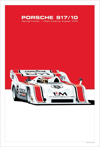 The Heritage Garage Series: Retro Racing GTR Canvas Art