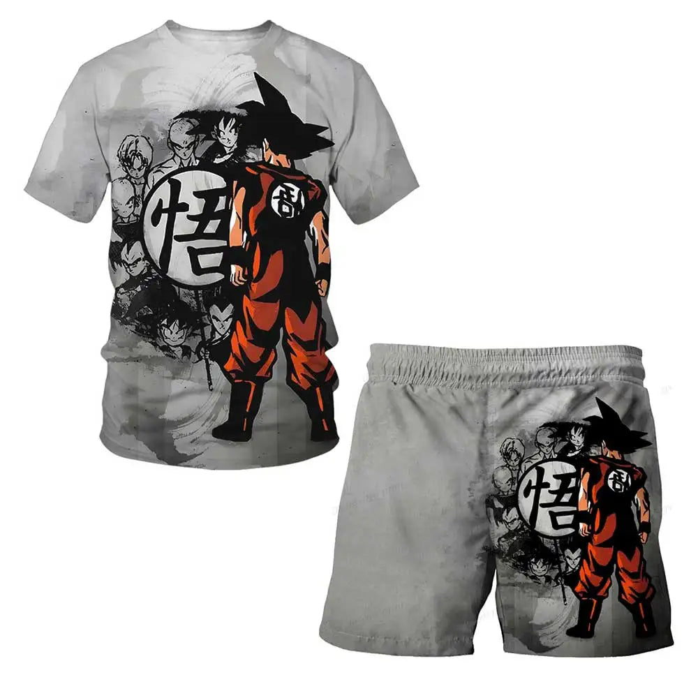 Dragon Ball Goku Cosplay T-Shirt & Shorts Set