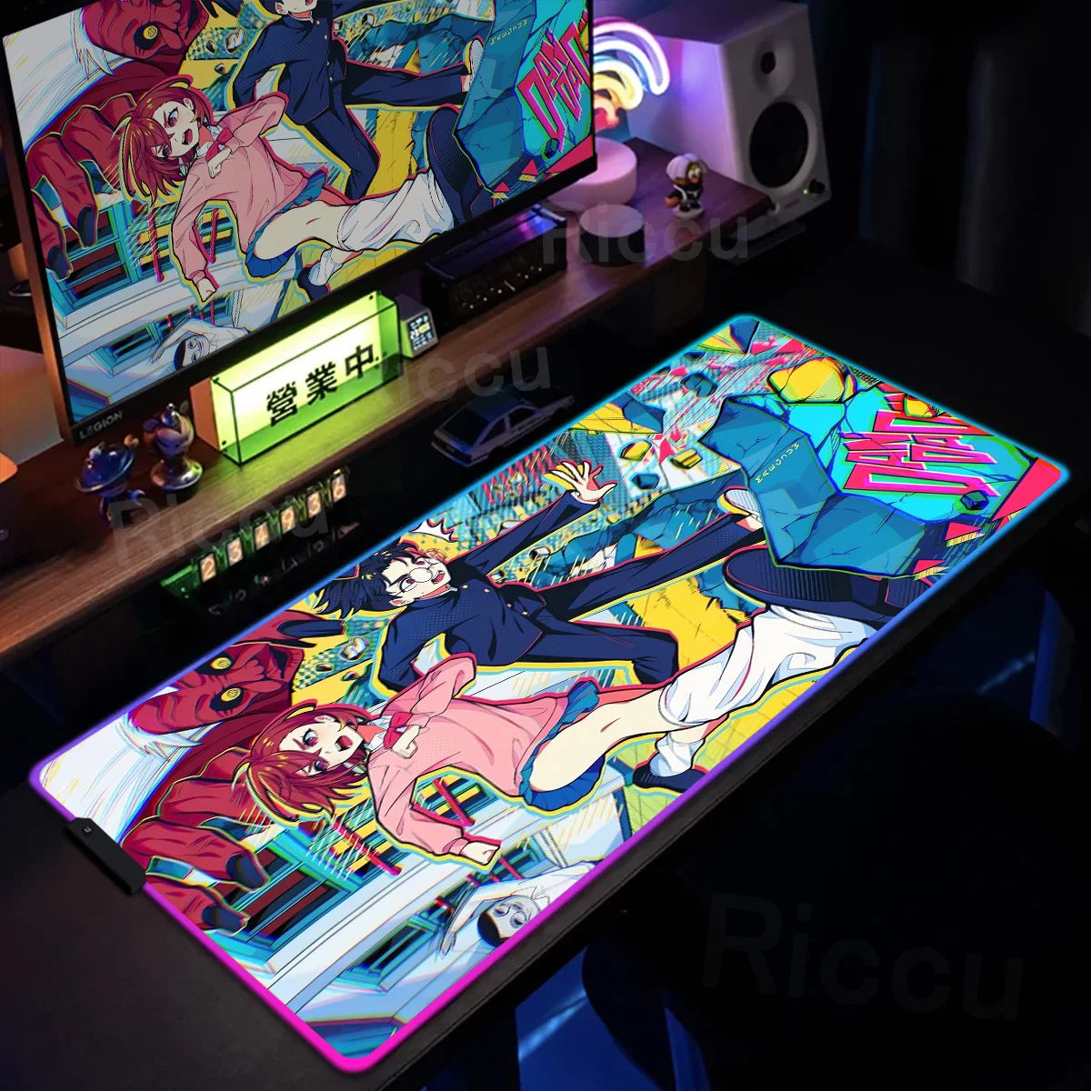Gaming RGB: Anime Dandadan Keyboard Carpet