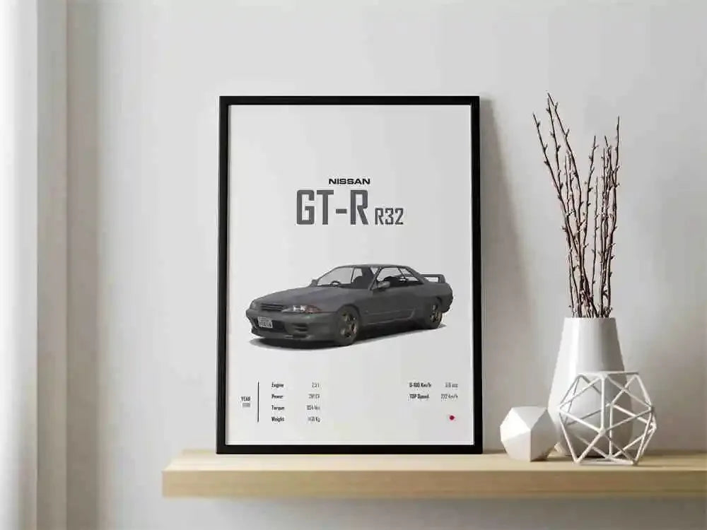 The JDM Legends Collection: Retro Supercar Canvas Art
