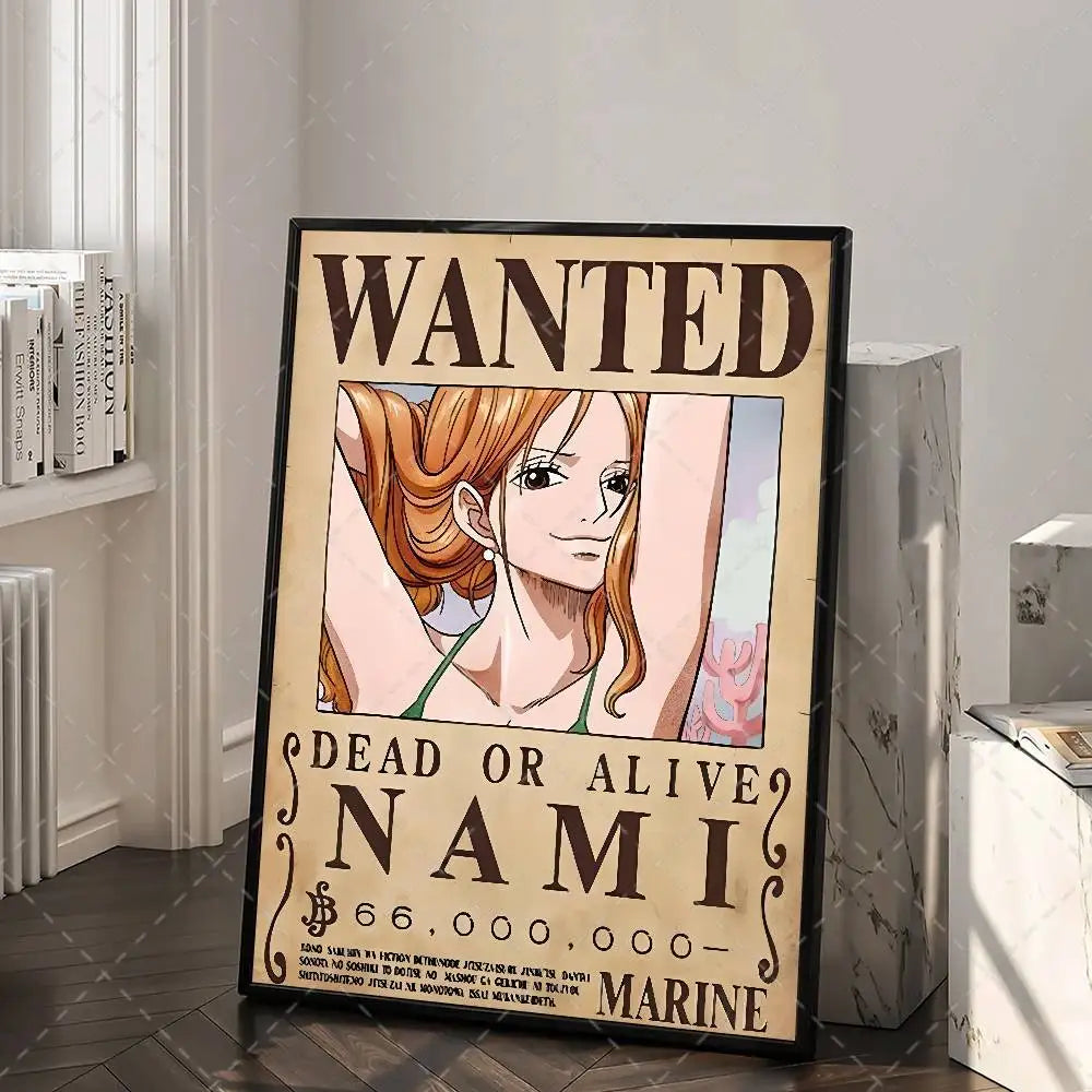 One Piece Wanted Poster – Anime Canvas Wall Art