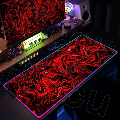 Puzzle Edition: XXL RGB Extended Gaming Desk Mat with Custom LED Lighting