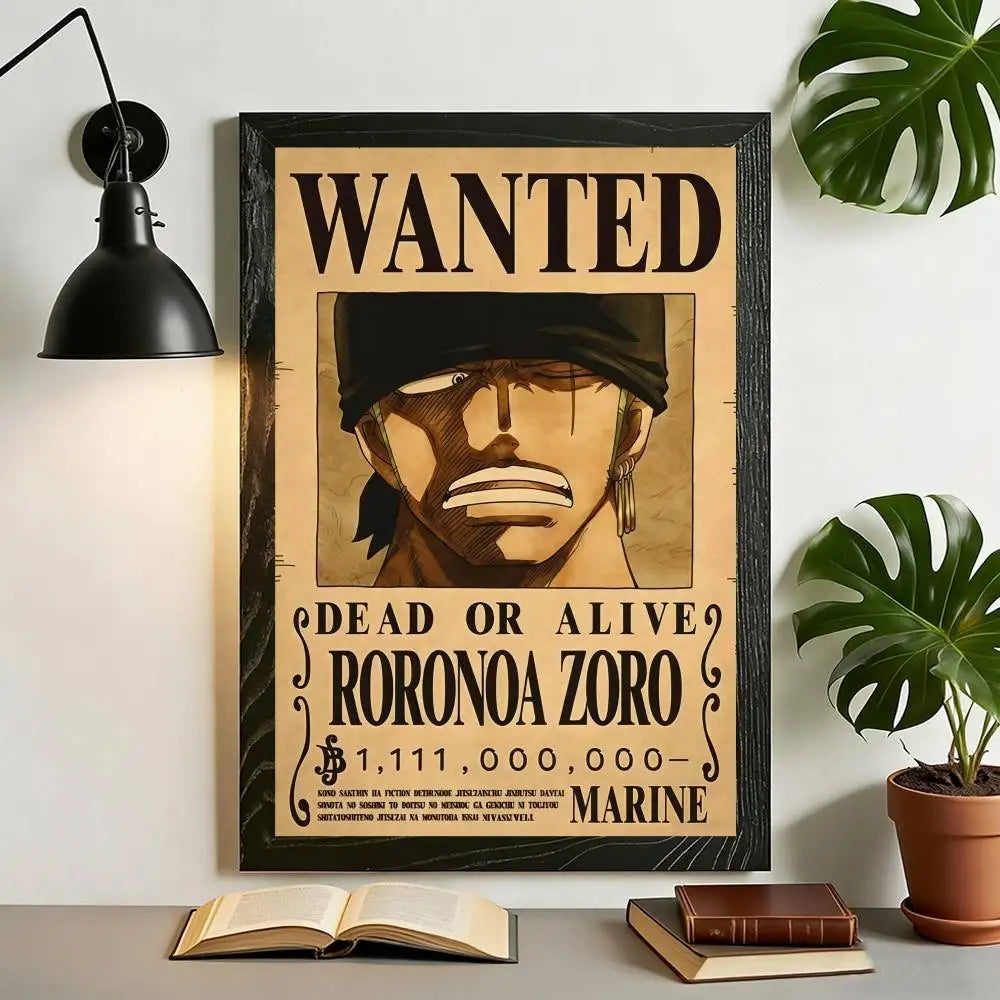 The Grand Line Collection: High-Definition One Piece Wanted Canvas Art
