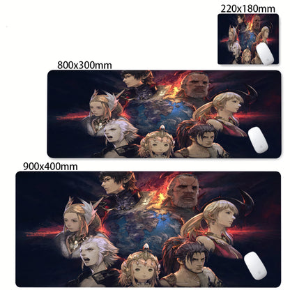 Anime Gaming Mouse Pad XXL - Large Desk Mat with Stitched Edges