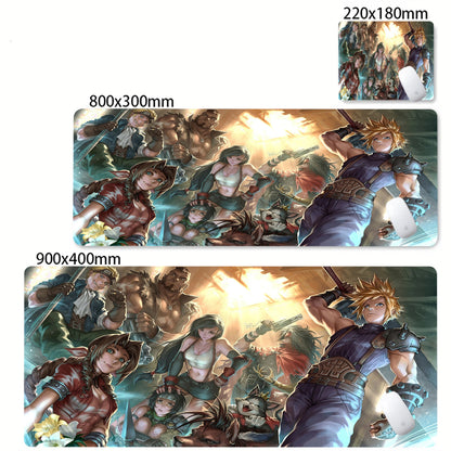 Anime Gaming Mouse Pad XXL - Large Desk Mat with Stitched Edges