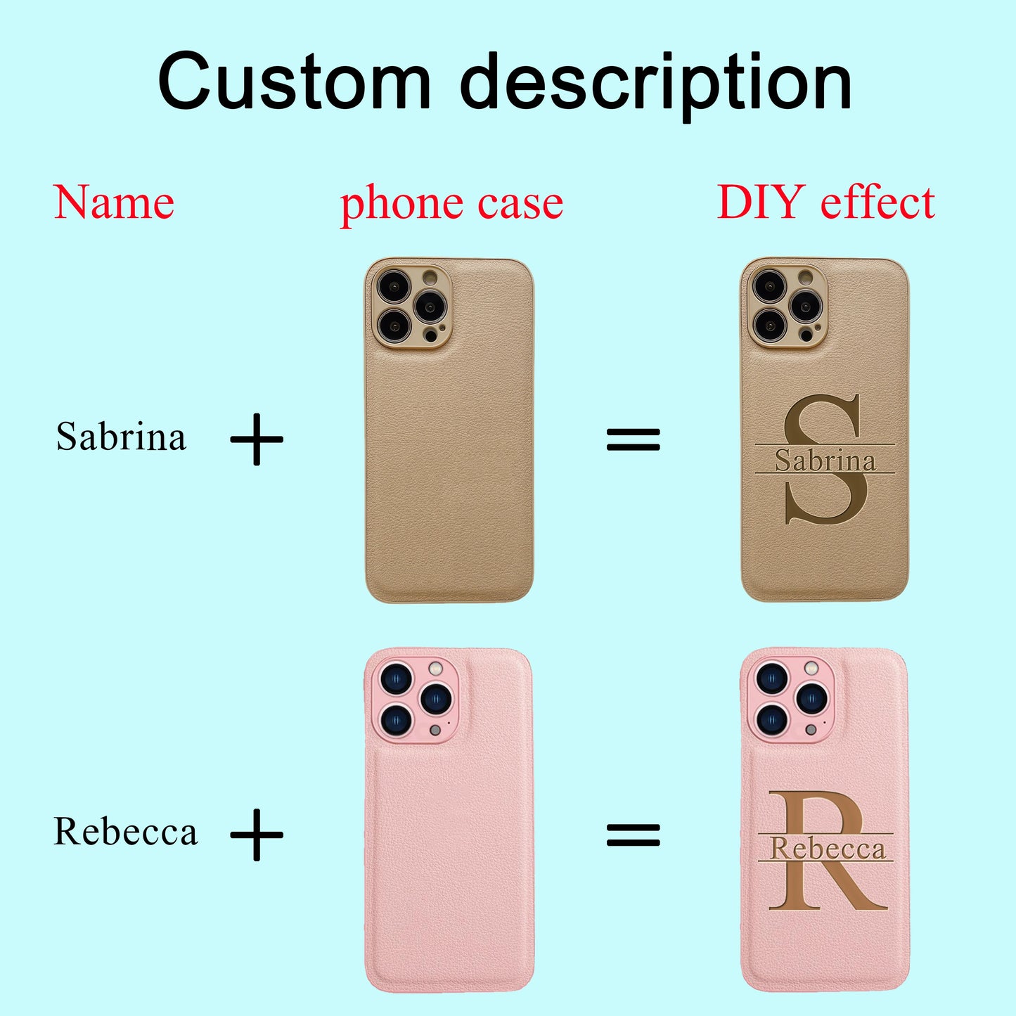 The Monogram Series: Custom Big Letter Laser-Engraved Case