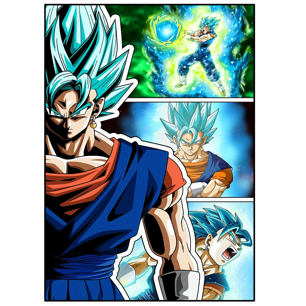 Dragon Ball Anime Poster – Goku, Vegeta & More | Canvas Wall Art