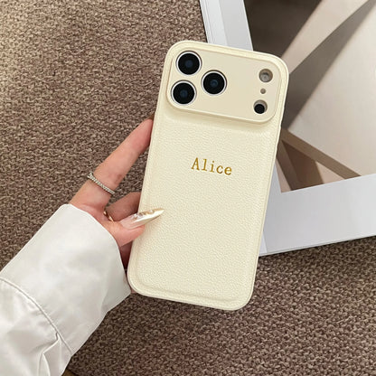 The Signature Series: Gold Foil Stamped Leather Case