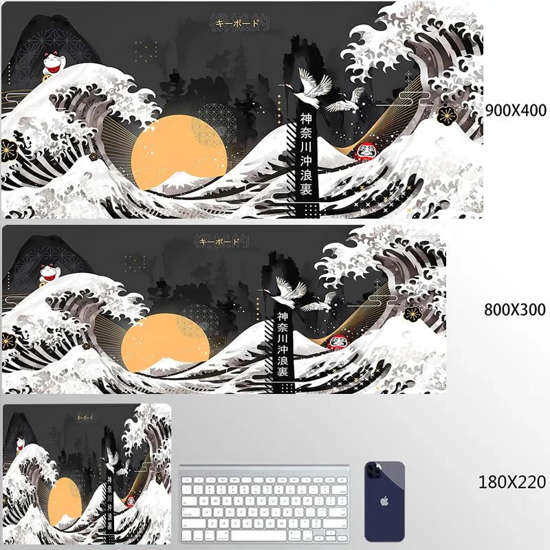 Great Wave Art XXL Gaming Mouse Pad