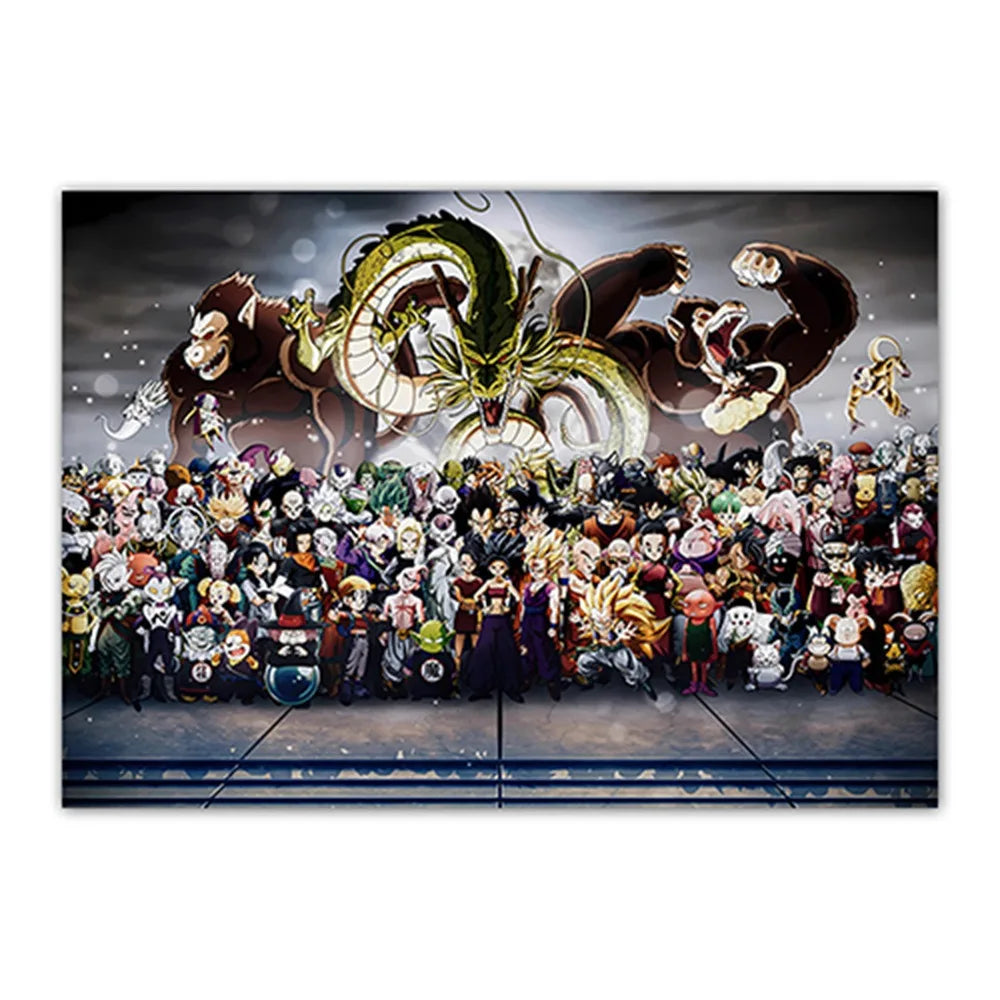 Dragon Ball All Characters Canvas Poster