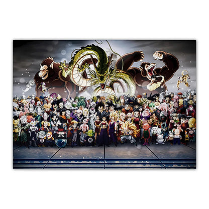 Dragon Ball All Characters Canvas Poster