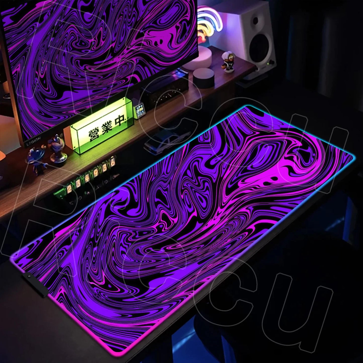 Puzzle Edition: XXL RGB Extended Gaming Desk Mat with Custom LED Lighting