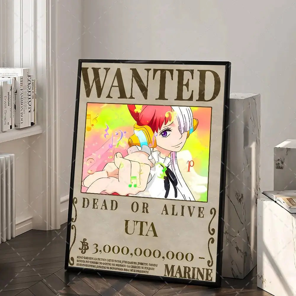One Piece Wanted Poster – Anime Canvas Wall Art
