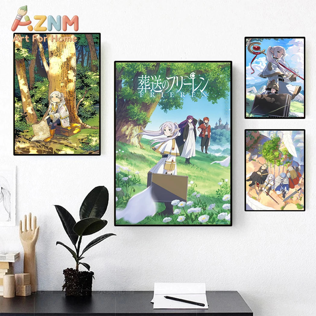 The Journey's End Collection: High-Definition Frieren Canvas Art
