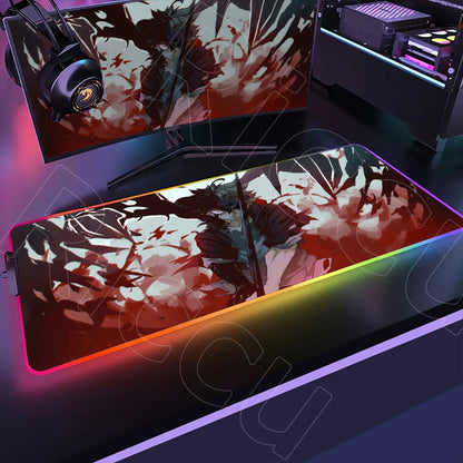 XXL RGB Gaming Mouse Pad – Black Clover Asta Deskmat