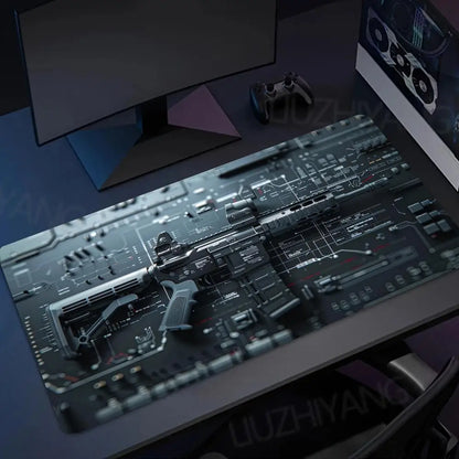 Gun Parts Design XXL Gaming Mouse Pad – Non-Slip Desk Mat