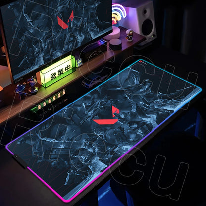 The Lumina Series: Premium RGB Valorant Gaming Desk Mat