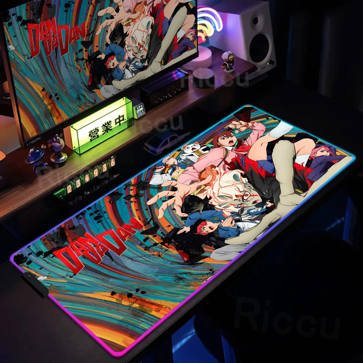 Gaming RGB: Anime Dandadan Keyboard Carpet