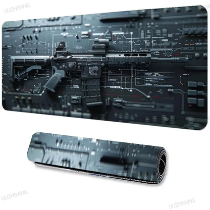 Gun Parts Design XXL Gaming Mouse Pad – Non-Slip Desk Mat