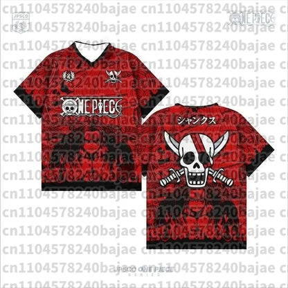 One Piece Luffy Anime Baseball Jersey Tee