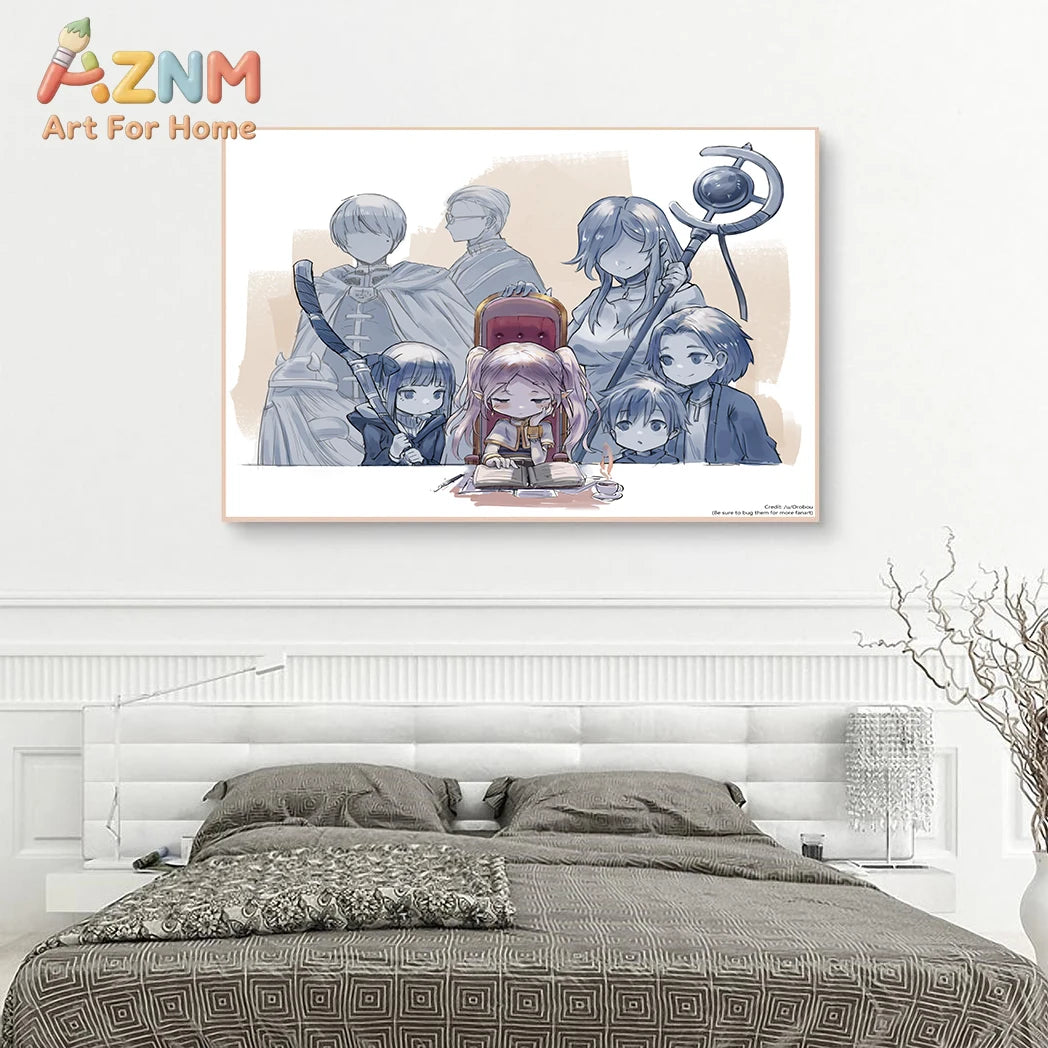 The Journey's End Collection: High-Definition Frieren Canvas Art