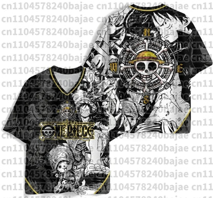 One Piece Anime 3D T-Shirt – Zoro & Luffy Quick-Dry Tee