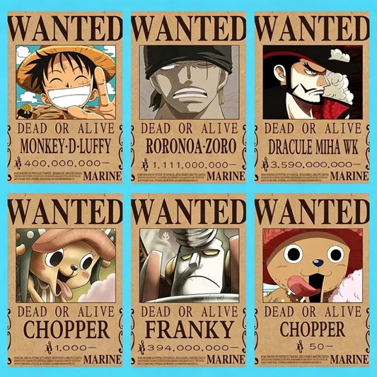 One Piece Anime Canvas Poster – Luffy & Zoro Wall Art