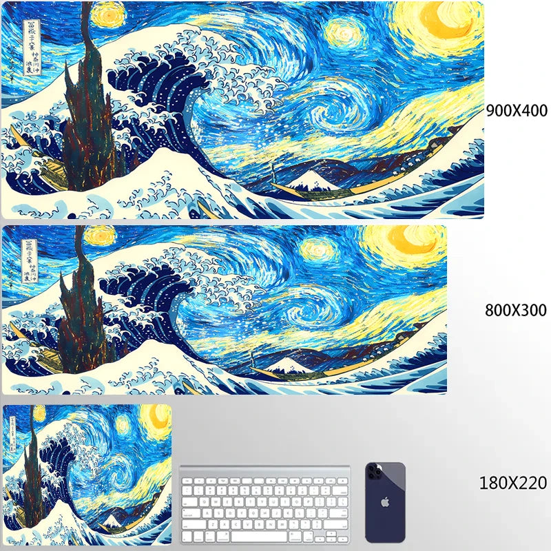 Great Wave Art XXL Gaming Mouse Pad