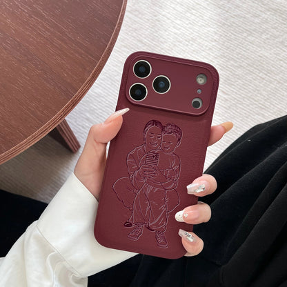 The Keepsake Series: Custom Engraved Photo Line Art Case