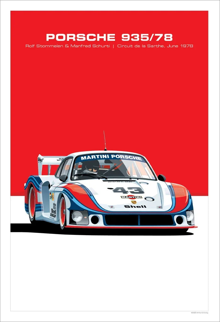 The Heritage Garage Series: Retro Racing GTR Canvas Art