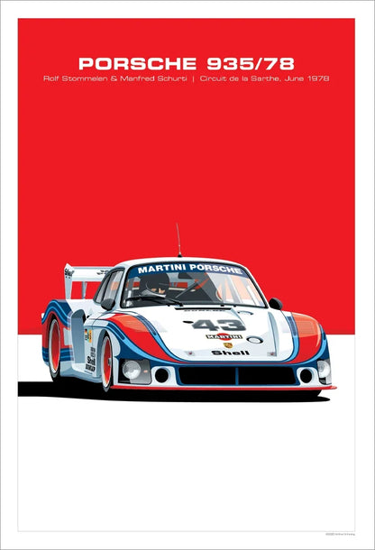 The Heritage Garage Series: Retro Racing GTR Canvas Art