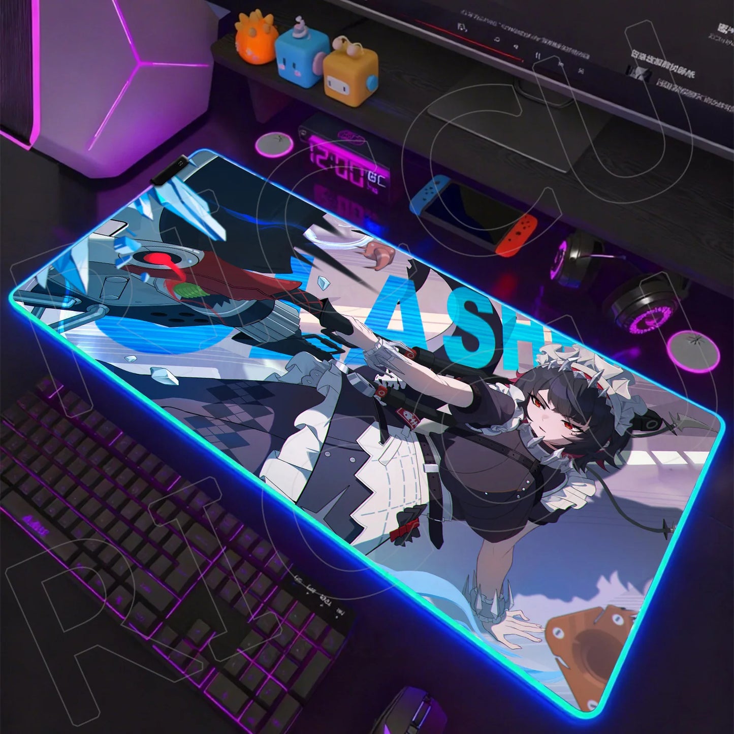 ZZZ RGB LED Gaming Mouse Pad