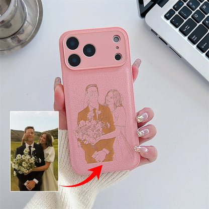 The Keepsake Series: Custom Engraved Photo Line Art Case