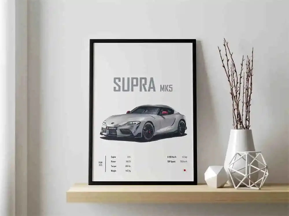The JDM Legends Collection: Retro Supercar Canvas Art