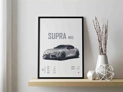 The JDM Legends Collection: Retro Supercar Canvas Art