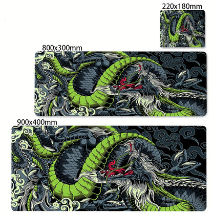 XL Gaming Mouse Pad – Black & White Dragon