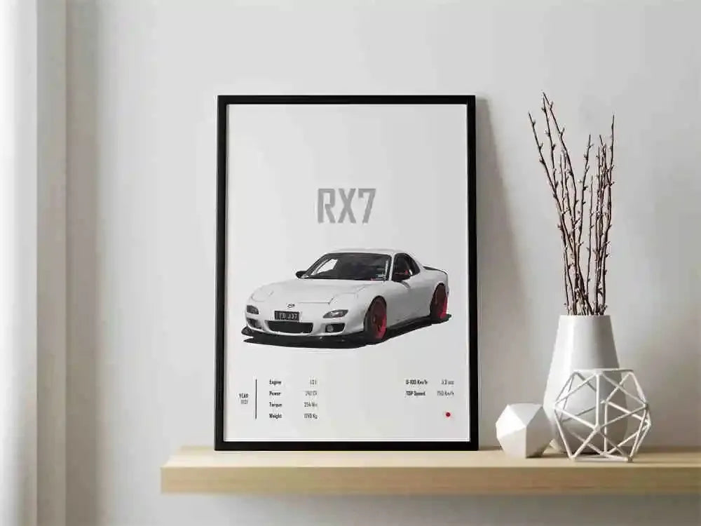The JDM Legends Collection: Retro Supercar Canvas Art